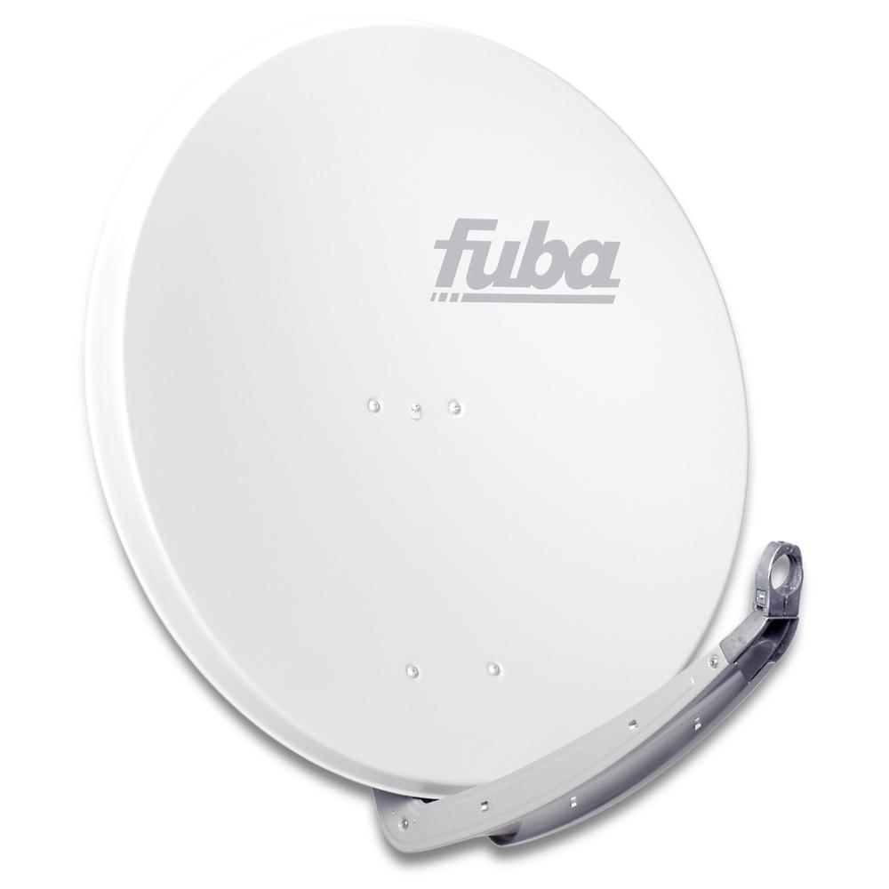 Fuba DAA 850 W Sat-Antenne weiß | Alu Sat-Schüssel 85 cm mit Doppeltragarm