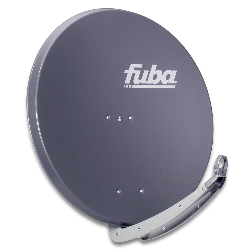 Fuba DAA 850 A Sat-Antenne anthrazit | Alu Sat-Schüssel 85 cm mit Doppeltragarm