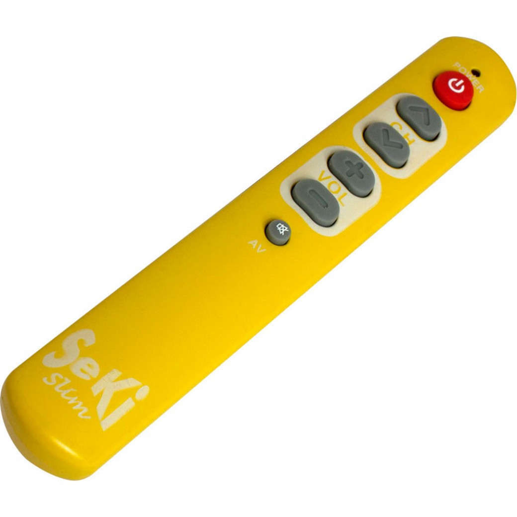 Seki Slim gelb lernfähige UniversalInfrarotFernbedienung Fernbedienungen Receiver und Zubehör