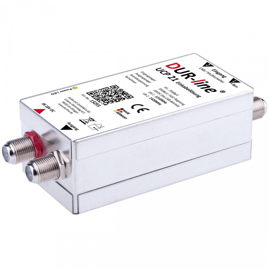 BWare DURline UCP 21 SAT SCR Einkabellösung 2 Teilnehmer Unicable