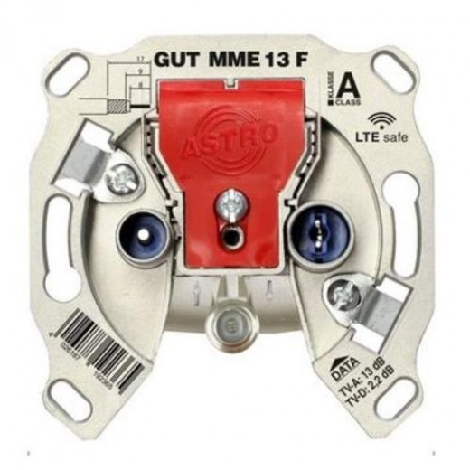 Astro  GUT MME 13 F Multi-Media-Durchgangsdose,13dB