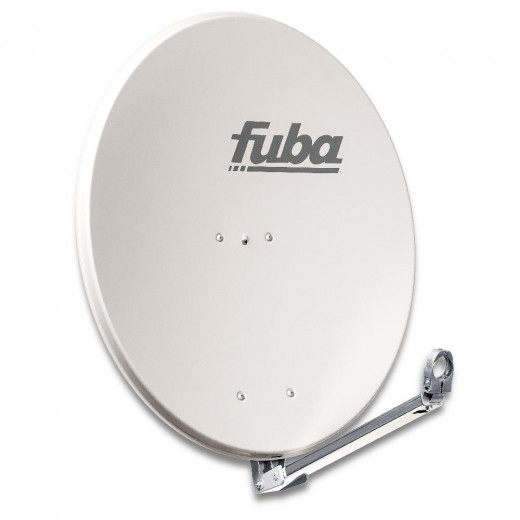 Fuba DAL 800 G Alu Sat-Antenne hellgrau 74x84 cm | Aluminium Sat-Spiegel, klappbarer Feedarm, montagefreundlich