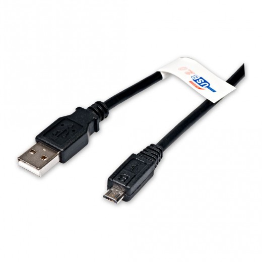 Fuba - FUC 200 USB-Micro St. - USB-A St.,USB2.0,2,00m,schwarz