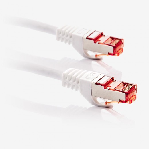 Fuba FCW 100 1m CAT 6a Netzwerkkabel Gigabit Ethernet LAN Kabel 10 Gbit/s | Patchkabel, Cat.6a S/FTP-Netzwerkkabel mit RJ 45 Stecker