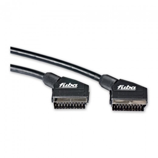 Fuba FSC 300 SCART-Kabel 3,0m schwarz vollbeschaltet 21-polig Kupfer-Innenleiter