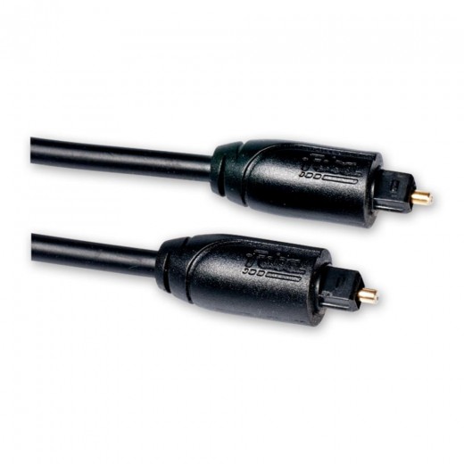 Fuba FTO 500 Optisches Digital-Audiokabel 5m schwarz | Toslink Kabel, Toslink-Stecker auf Toslink-Stecker, vergoldete Kontakte