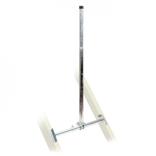 Fuba DSP 065 Dachsparrenhalter (TÜV-geprüft für Sat Schüsseln bis 1,0m Durchmesser)*, Sparrenabstand 39 bis 52 cm, Masthöhe 130 cm, Ø 48 mm, feuerverzinkt, Kabeldurchführung