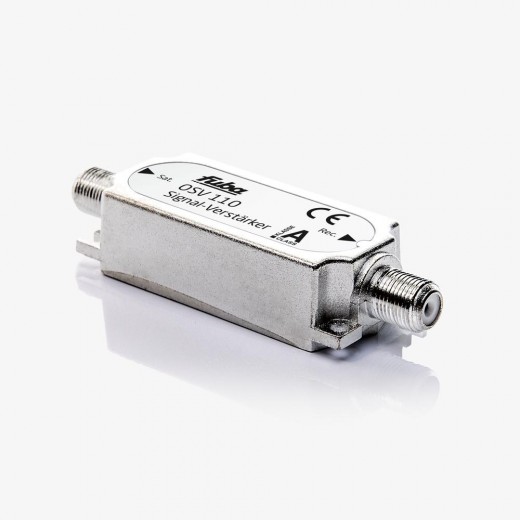 Fuba OSV 110 Inline Satelliten- und TV-Signal-Verstärker | 47-2300 MHz, 16 bis 20 dB Verstärkung