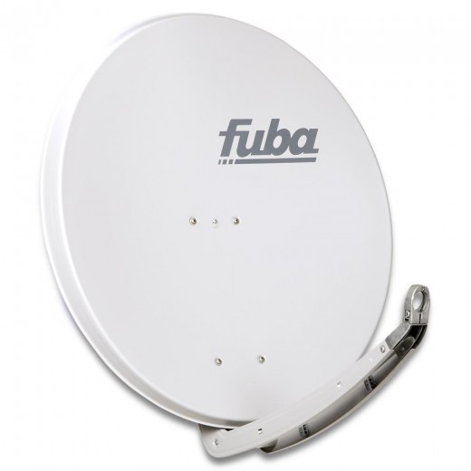 Fuba DAA 850 G Sat-Antenne hellgrau | Alu Sat-Schüssel 85 cm mit Doppeltragarm