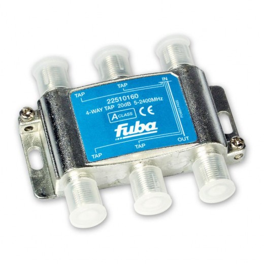 Fuba OHA 420 4-fach Abzweiger in horizontaler Bauform mit 20 dB Abzweigdämpfung