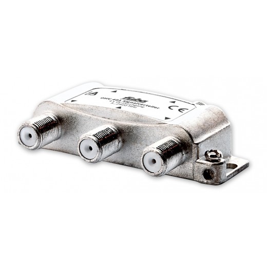 Fuba OHV 401 Sat-Verteiler 4-fach | Sat & BK Verteiler, DC-Durchlass, Unicable-tauglich [geeignet für Satellitenanlagen (DVB-S/DVB-S2), BK-Anlagen (DVB-C) und terrestrischen Empfang (UKW, DAB+, DVB-T)