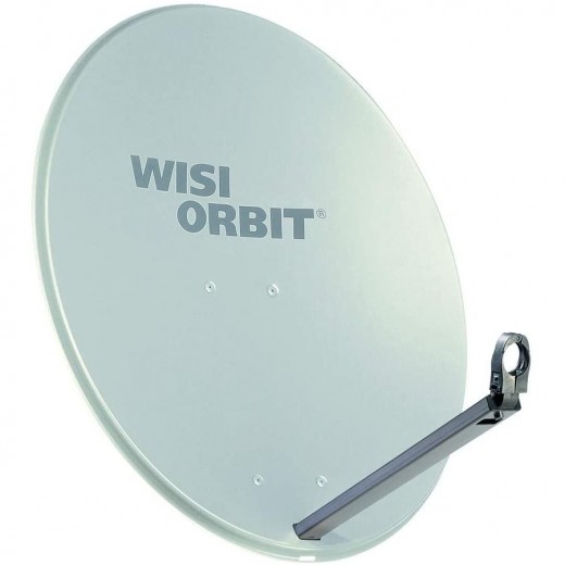 WISI OA 38G Sat-Schüssel 80cm Aluminium lichtgrau Orbit Line | Offset Sat Antenne
