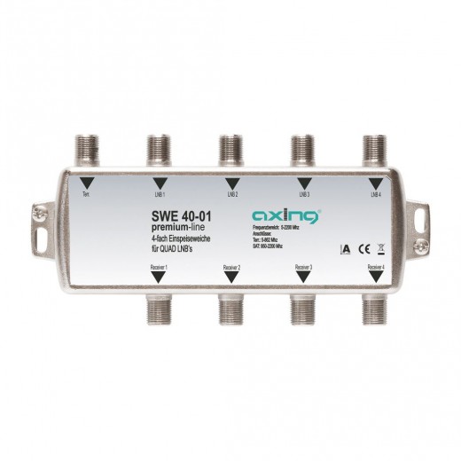 Axing SWE 40-01 Einspeiseweiche SAT/Terrestrik 5/4 | für Quad LNBs