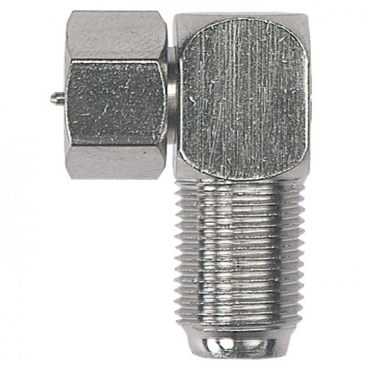 Axing CFA 6-02 Adapter F-Buchse auf F-Stecker | abgewinkelt