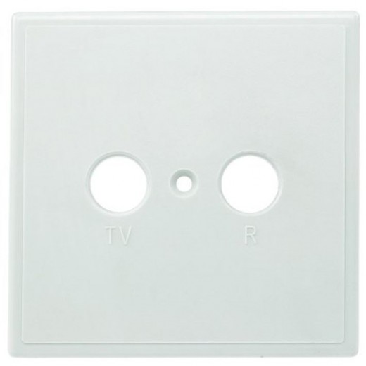 Axing TZU 2-00 2-loch Abdeckung | TV/RF, 1-teilig