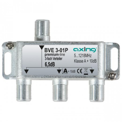 Axing  BVE 3-01P BK-3fach Verteiler, 5-1218 MHz