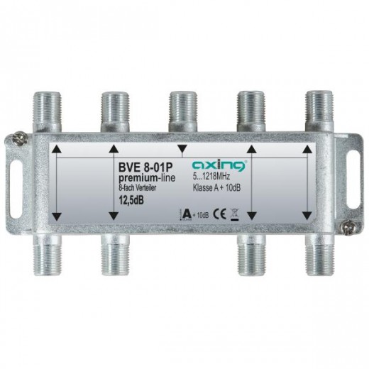 Axing BVE 8-01P BK-8fach Verteiler,5-1218 MHz