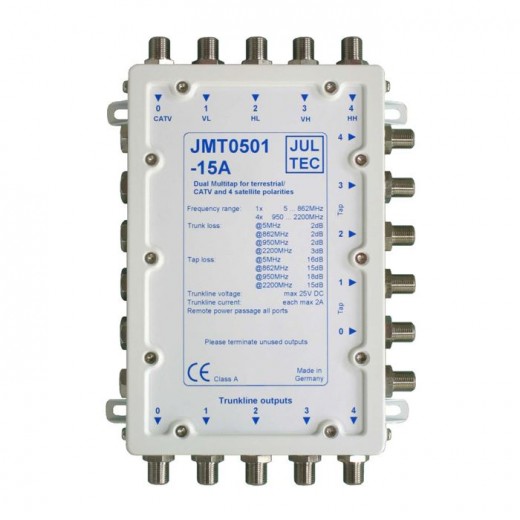 Jultec  JMT 0501-15A 1-fach Abzweiger | 15dB, 5/2x5