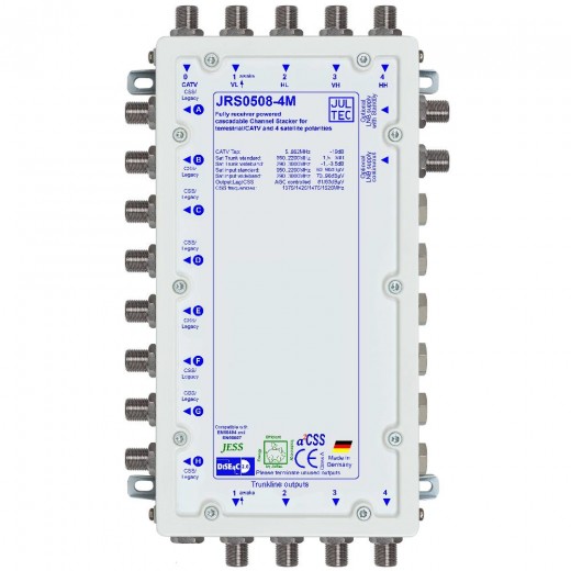 Jultec  JRS0508-4M Einkabelumsetzer, 5/8x4, kaskadierbar