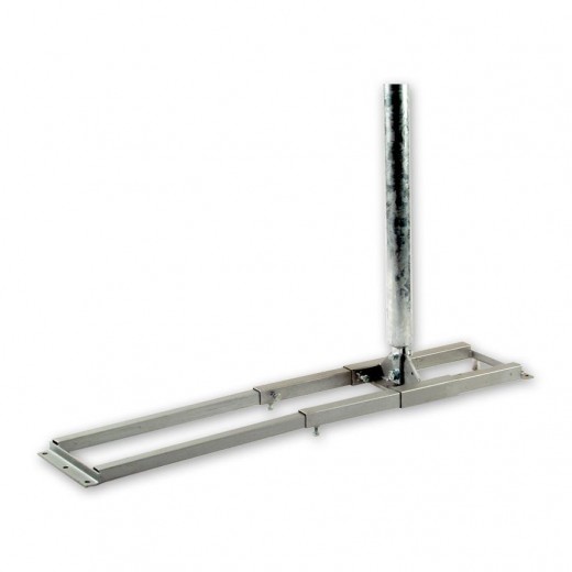 SPM 150 Dachsparrenhalter Sparrenabstände bis 1000mm mit stufenlos einstellbaren Teleskop-Vierkantrohren und 150 cm Rohrlänge