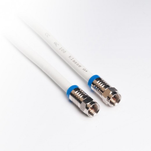 Interkabel AC 10150 FF F-Kabel,weiß,1,50m,Klasse A+
