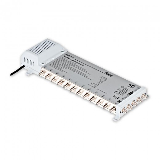 Fuba FMS 512 Sat Multischalter 5/12 | 1 Satellit, 12 Teilnehmer, HDTV, UHD, 3D