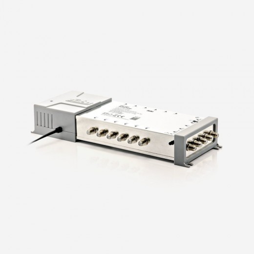Fuba FMT 512 Multischalter 5/12 - SAT Multischalter 12 Teilnehmer mit Energiesparnetzteil - Quattro- und Quad-LNB tauglich (digital, HDTV, UHD 4K/8K tauglich)
