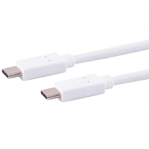 S-Impuls 13-48016 USB-C 4.0 Kabel 0,5m weiß Gen 2x2, 20 Gbps, PD 60W, USB-C-Stecker