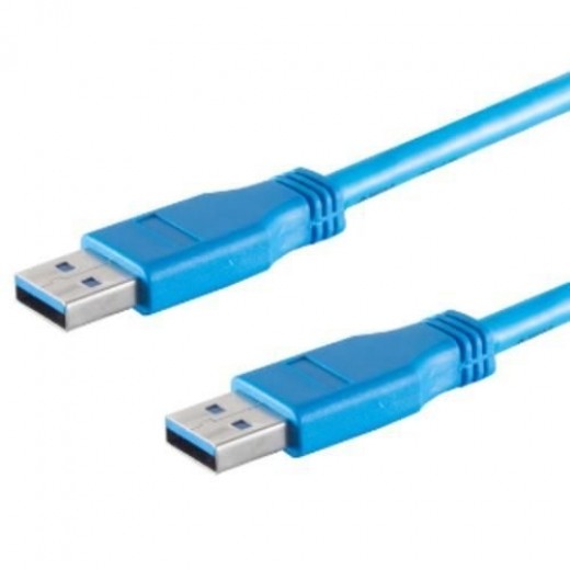 S-Impuls 77030-1 USB-A 3.2 Kabel 0,5m blau Gen 1x1, 5 Gbps, 4,5W, USB-A-Stecker
