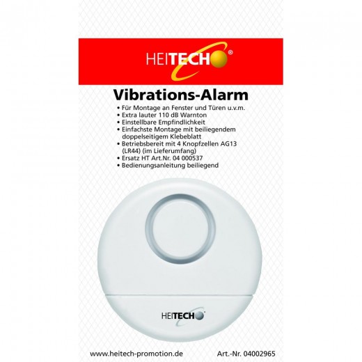 Heitech Erschütterungs- Sensor Alarm