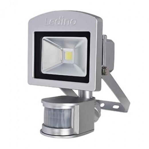 Ledino Dahlem 10SCI mIR LED-Flutlichtstrahler,IR-Sensor,10W,6500K,silber