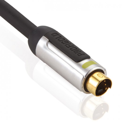 Profigold PROV 6601 (1,00 m) S-VHS-Stecker auf S-VHS-Stecker in 1,00m Länge