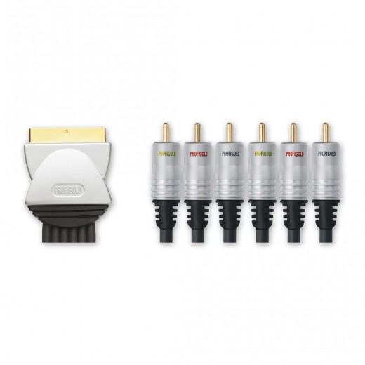 Profigold PGV 762 Verb.Kabel Scart-St. - 6xCinch-St.,1,50m