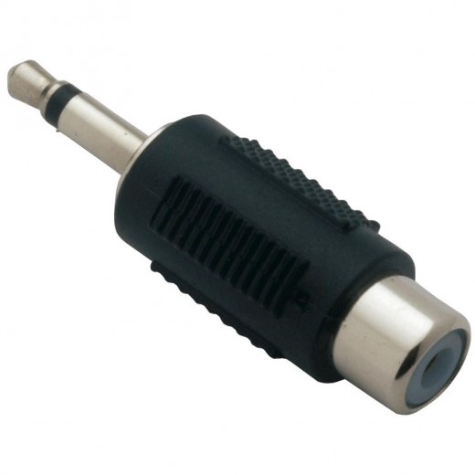 Bandridge AP031 (0,00m/Adapter) 3,5mm Klinken-Stecker Mono auf Cinch-Kupplung