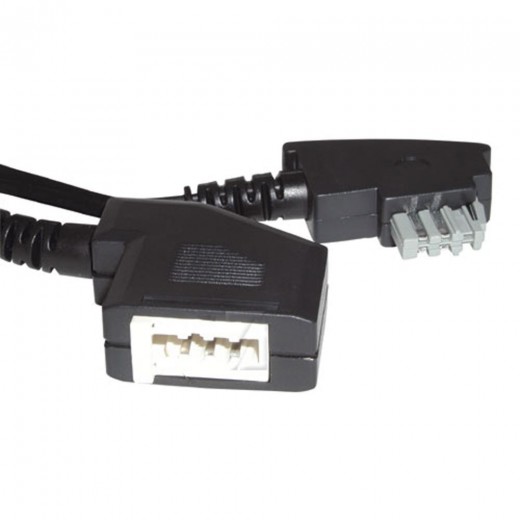 Bandridge TAL 3190 D Telefonkabel 10,0 m schwarz TAE-N-Stecker/TAE-N-Kupplung