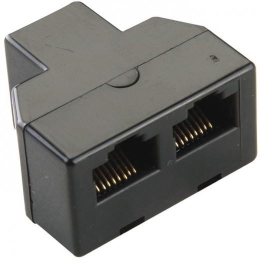 Bandridge TAI 6000 (0,00m/Adapter) RJ45-Kupplung auf 2x RJ45-Kupplung