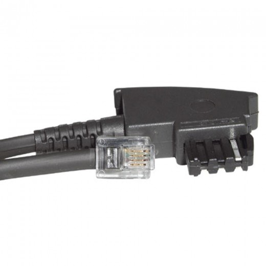 Bandridge TAL 1190 D Telefonkabel 10,0 m TAE-F-Stecker auf RJ11-Stecker internationale Norm