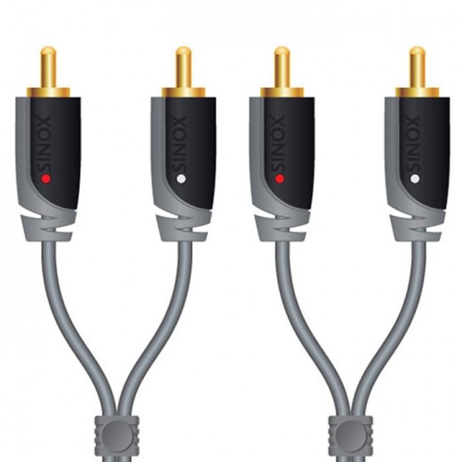SinoxPlus SXA 4210 Audio 2x Cinch St. - 2x Cinch St.,10,00m