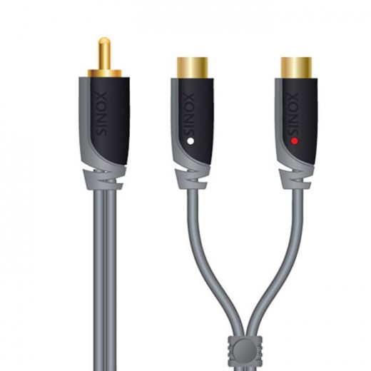 SinoxPlus SXA 4500 Audio 1x Cinch St. - 2x Cinch Ku.,0,20m