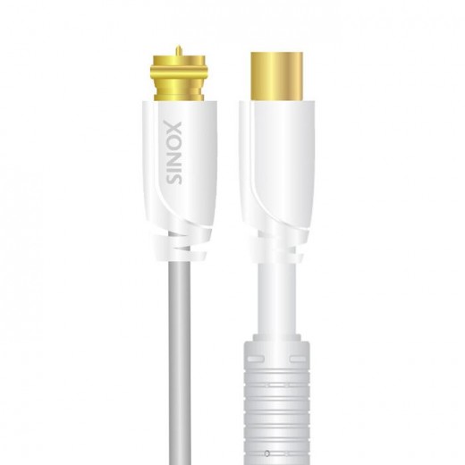 SinoxPlus SXV 9705 Antenne F St. - IEC St.,5,00m,weiß