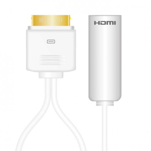 SinoxPlus SXI 201 I-Media 30pin Dock St. - HDMI Ku.+USB-A Ku.,0,20m,weiß