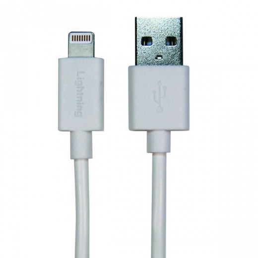SinoxPlus SXI 2502MFI I-Media Lightning St. - USB-A St.,2,00m,weiß,Apple