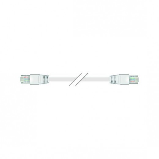 SinoxPlus SXI 7845 I-Media Rj45 St. - Rj45 St.,CAT.6,5,0m,weiß,superflach