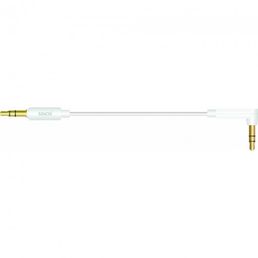 SinoxPlus SXI 3332 I-Media 3,5mm Winkel KS  - 3,5mm KS,1,50m,weiß
