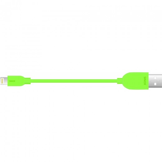 SinoxPlus SXI 2502MFI-G  I-Media Lightning St. - USB-A St.,2,00m,grün,Apple