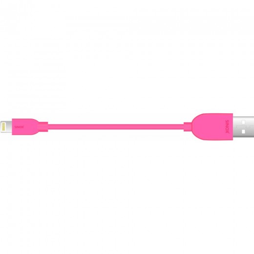 SinoxPlus SXI 2502MFI-P  I-Media Lightning St. - USB-A St.,2,00m,pink,Apple