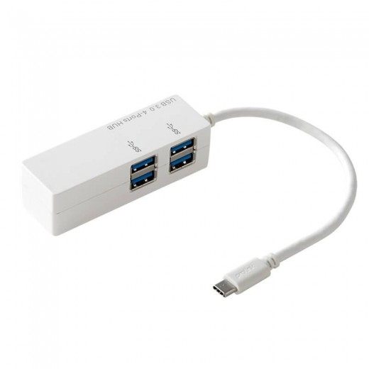 SinoxPlus SXI 56040 P I-Media USB-C St. - 4xUSB-A Ku.,3.0,0,15m,weiß