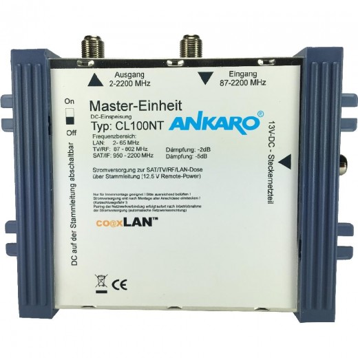 Ankaro CL 100NT coaxLan Stromversorgung,BK-Anlagen