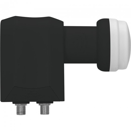 TechniSat Black Edition Twin LNB 2 Teilnehmer 0000/8382 40mm | HDTV-, 4K-, 3D-tauglich