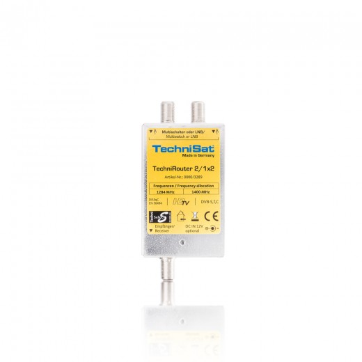 TechniSat TechniRouter Mini 2/1x2 0000/3289 | Einkabel-Multischalter für 2 Teilnehmer
